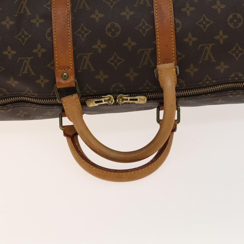 Louis Vuitton Keepall Bag Monogram Canvas Brown Canvas Travel Bag Bag (Pre-Owned)