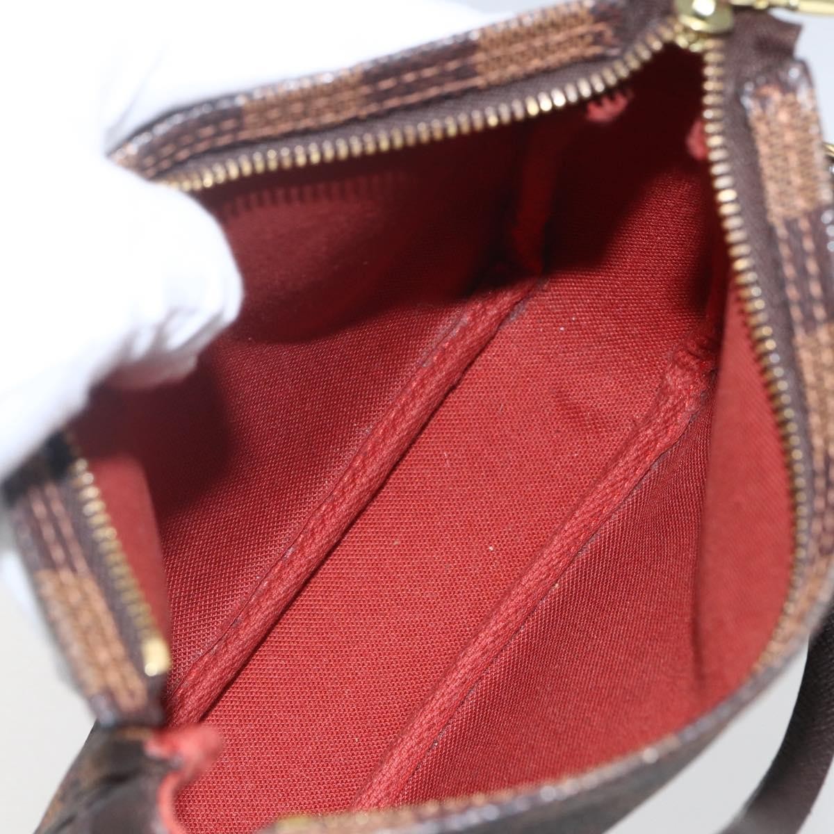 Louis Vuitton Trousse Make Up Bag Damier Brown Canvas Clutche & Pouche Bag (Pre-Owned)