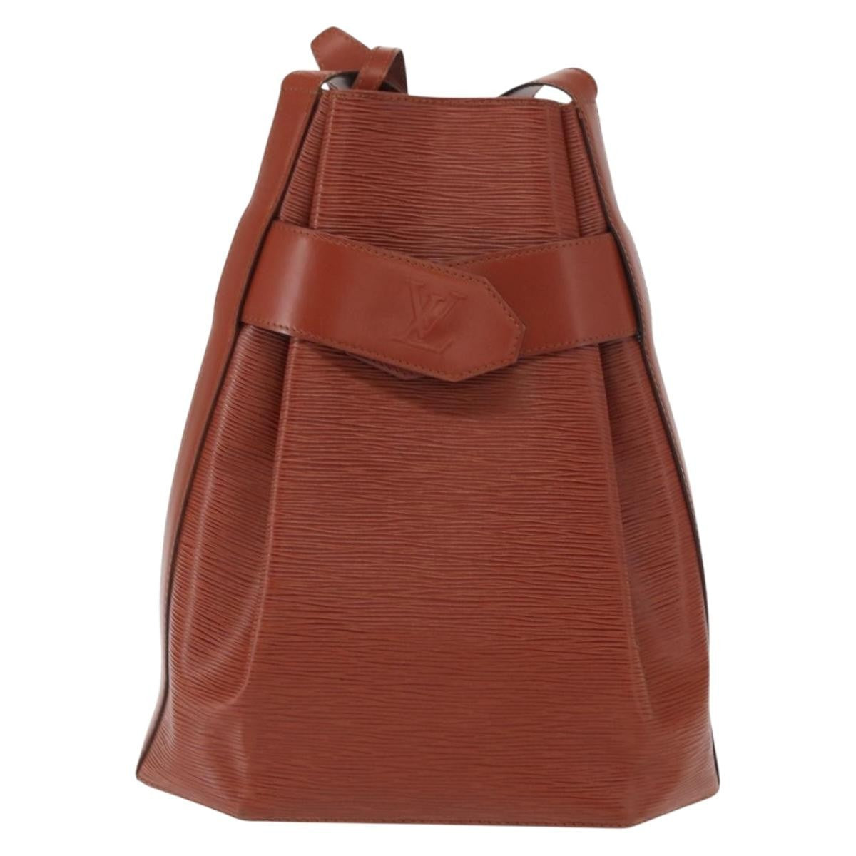 Louis Vuitton Vintage Sac D'epaule Handbag Epi Leather Brown Leather Shoulder Bag Bag (Pre-Owned)