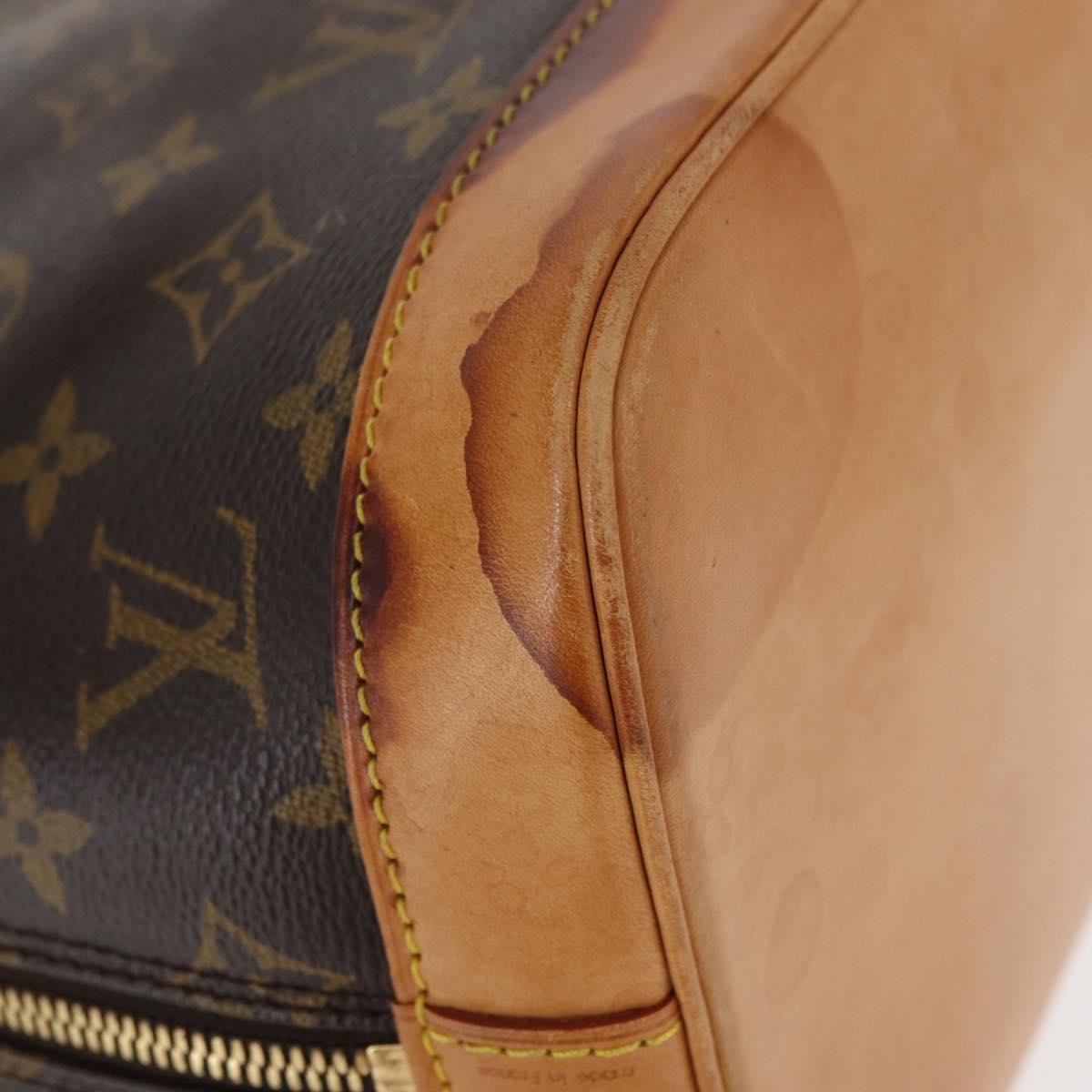 Louis Vuitton Alma Handbag Monogram Canvas Brown Canvas Handbag (Pre-Owned)