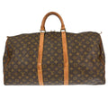 Louis Vuitton Keepall Bag Monogram Canvas Brown Canvas Travel Bag Bag (Pre-Owned)
