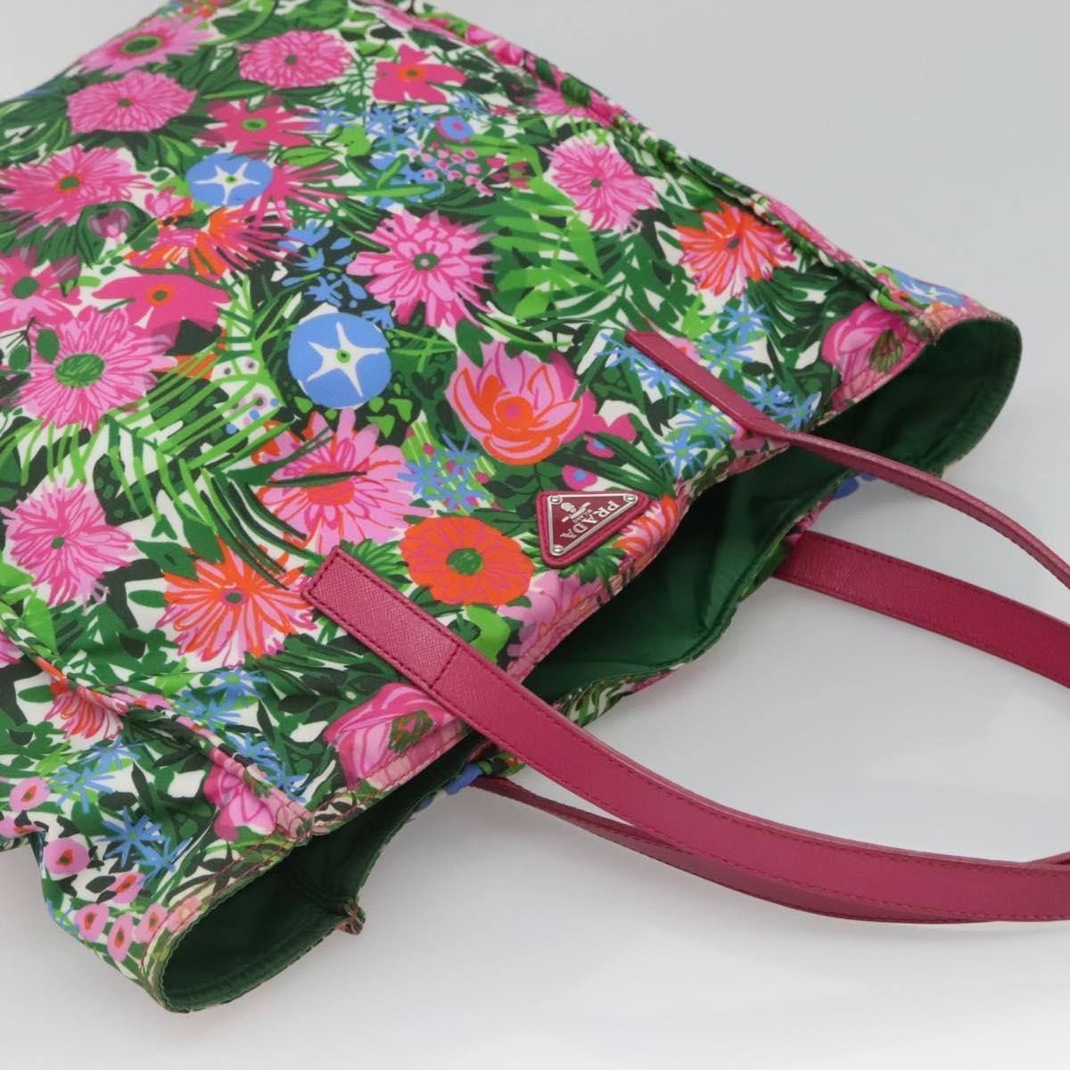 Prada Vintage Shopping Tote Nylon Multicolour Nylon Tote Bag Bag (Pre-Owned)