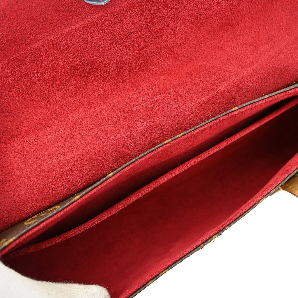 Louis Vuitton Sonatine Handbag Monogram Canvas Brown Canvas Handbag (Pre-Owned)