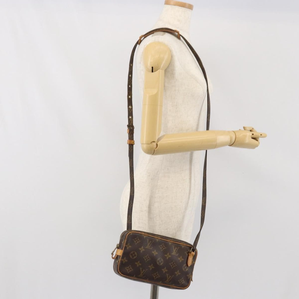 Louis Vuitton Pochette Marly Bandouliere Bag Monogram Canvas Brown Canvas Shoulder Bag Bag (Pre-Owned)