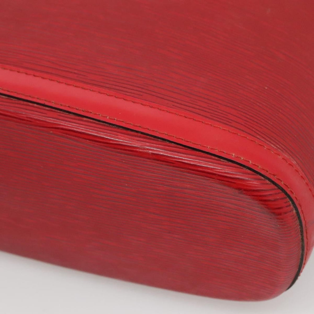 Louis Vuitton Lussac Handbag Epi Leather Red Leather Shoulder Bag Bag (Pre-Owned)