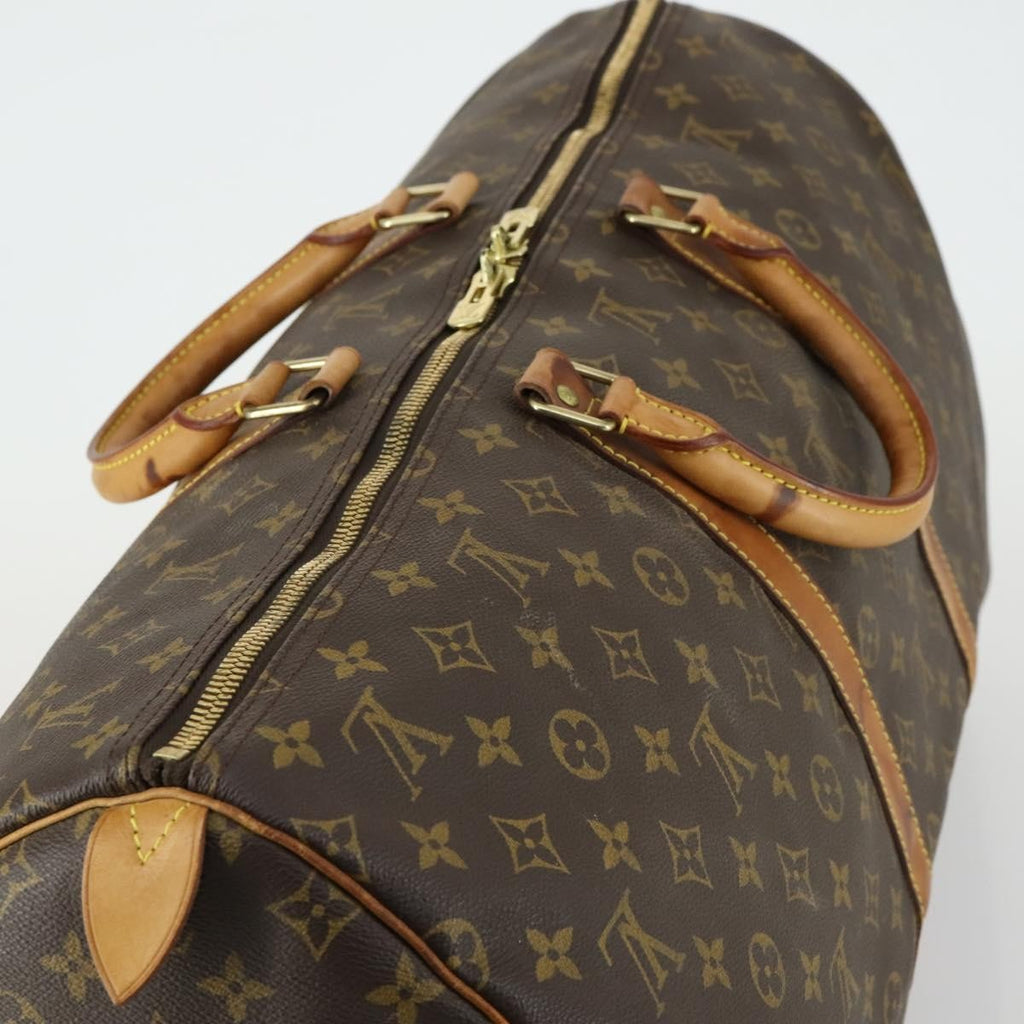 Louis Vuitton Keepall Bag Monogram Canvas Brown Canvas Travel Bag Bag (Pre-Owned)