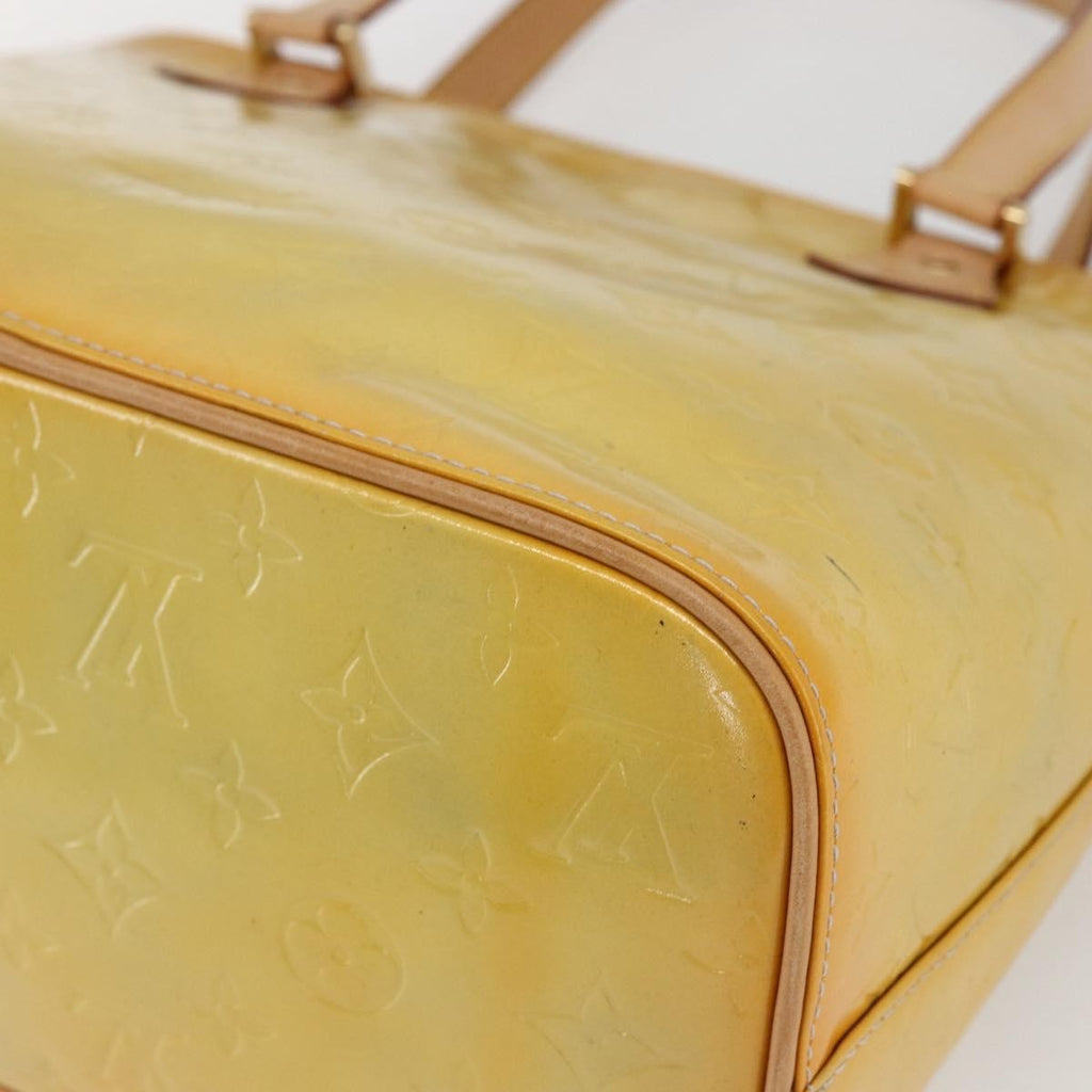 Louis Vuitton Houston Handbag Monogram Vernis Yellow Patent_Leather Tote Bag Bag (Pre-Owned)