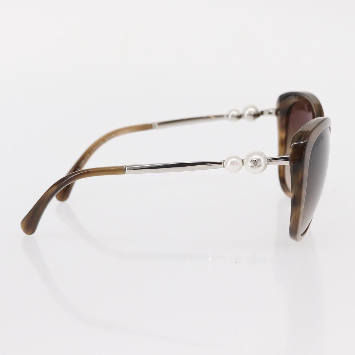 Chanel Logo Cc Sunglasses Plastic Brown Plastic Sunglasse Accessory (Pre-Owned)