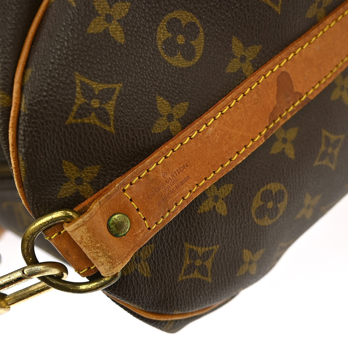 Louis Vuitton Keepall Bandouliere Bag Monogram Canvas Brown Canvas Travel Bag Bag (Pre-Owned)