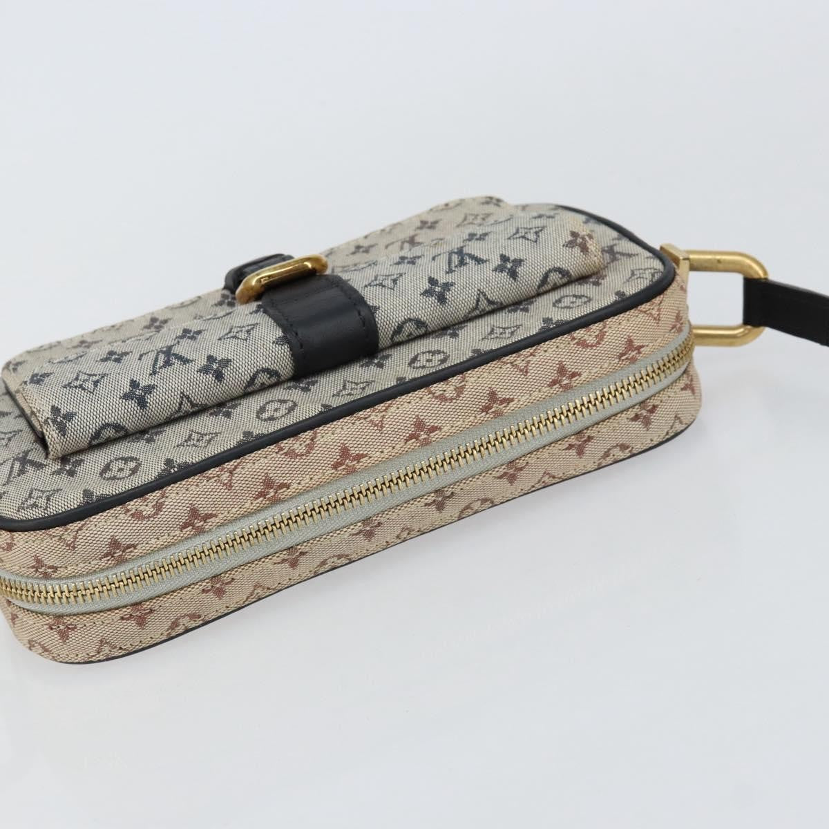 Louis Vuitton Juliette Crossbody Bag Mini Lin Blue Canvas Shoulder Bag Bag (Pre-Owned)