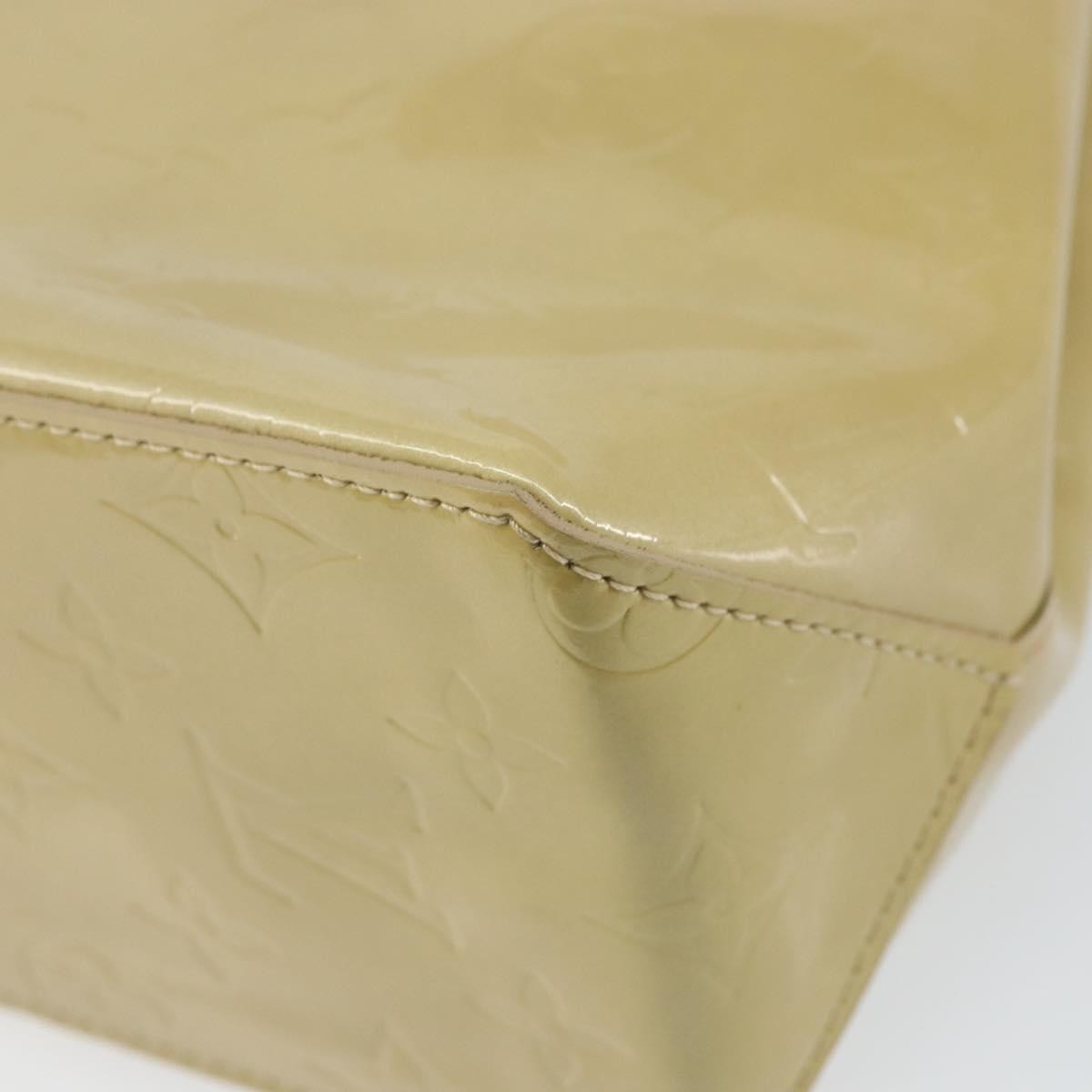 Louis Vuitton Reade Handbag Monogram Vernis Beige Patent_Leather Handbag (Pre-Owned)