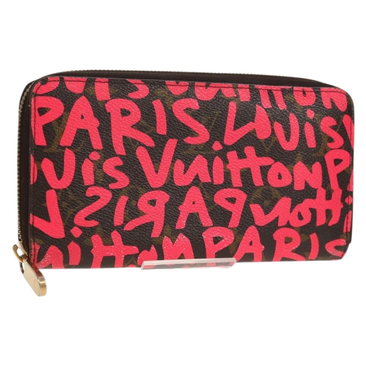 Louis Vuitton Zippy Wallet Canvas Pink Canvas Wallets Accessory (Pre-Owned)