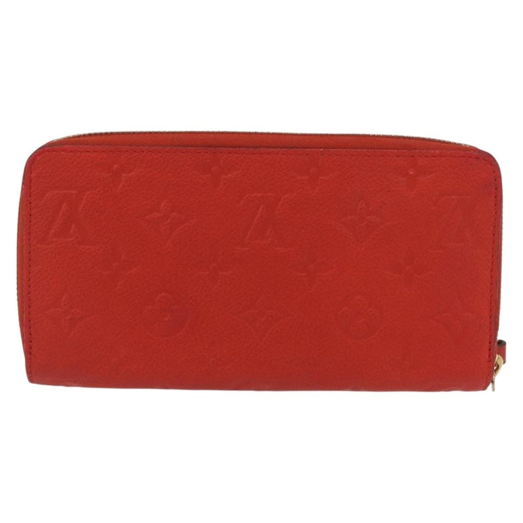 Louis Vuitton Portefeuille Zippy Monogramme Empreinte Monogramme Empreinte Orange Leather Wallets Accessory (Pre-Owned)