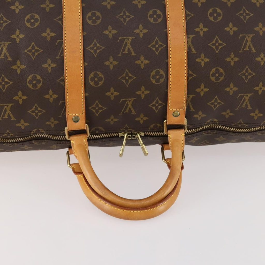 Louis Vuitton Keepall Bag Monogram Canvas Brown Canvas Travel Bag Bag (Pre-Owned)