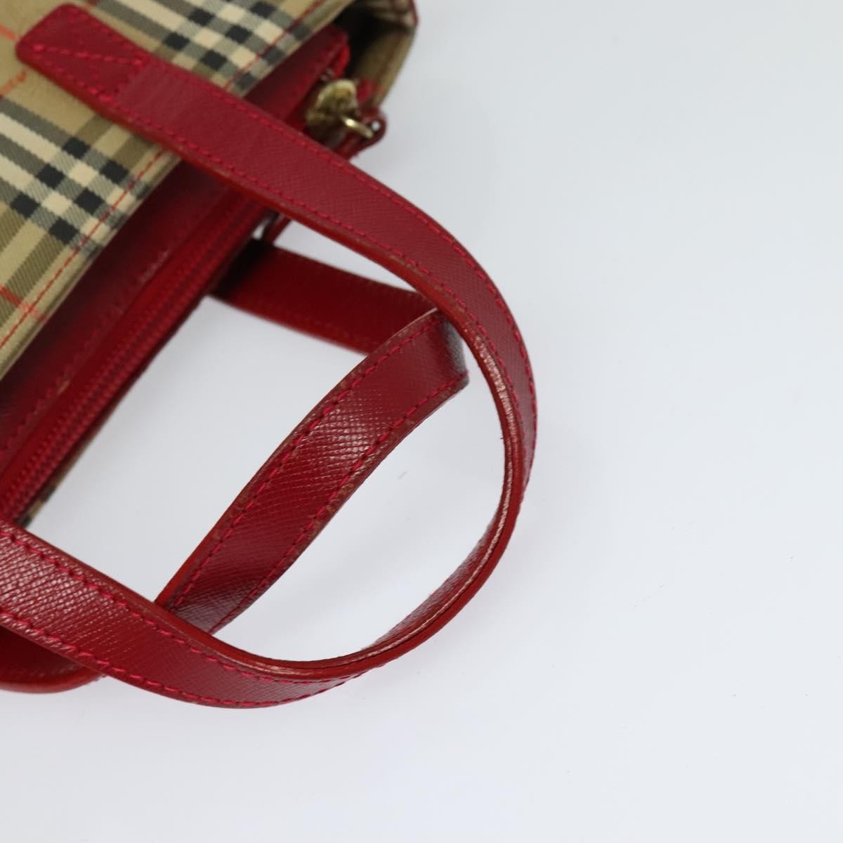 Burberry Nova Check Handbag Nova Check Canvas And Leather Beige Canvas Handbag (Pre-Owned)