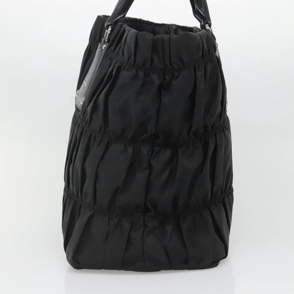 Prada Gaufre Tote Tessuto Black Nylon Bag (Pre-Owned)