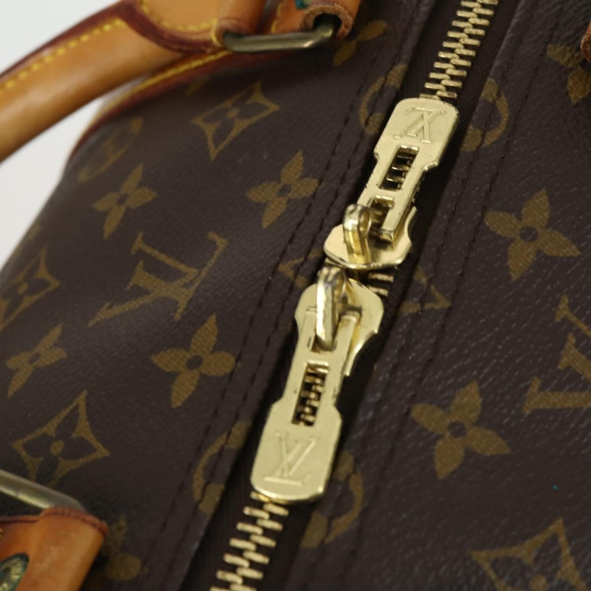 Louis Vuitton Keepall Bag Monogram Canvas Brown Canvas Travel Bag Bag (Pre-Owned)