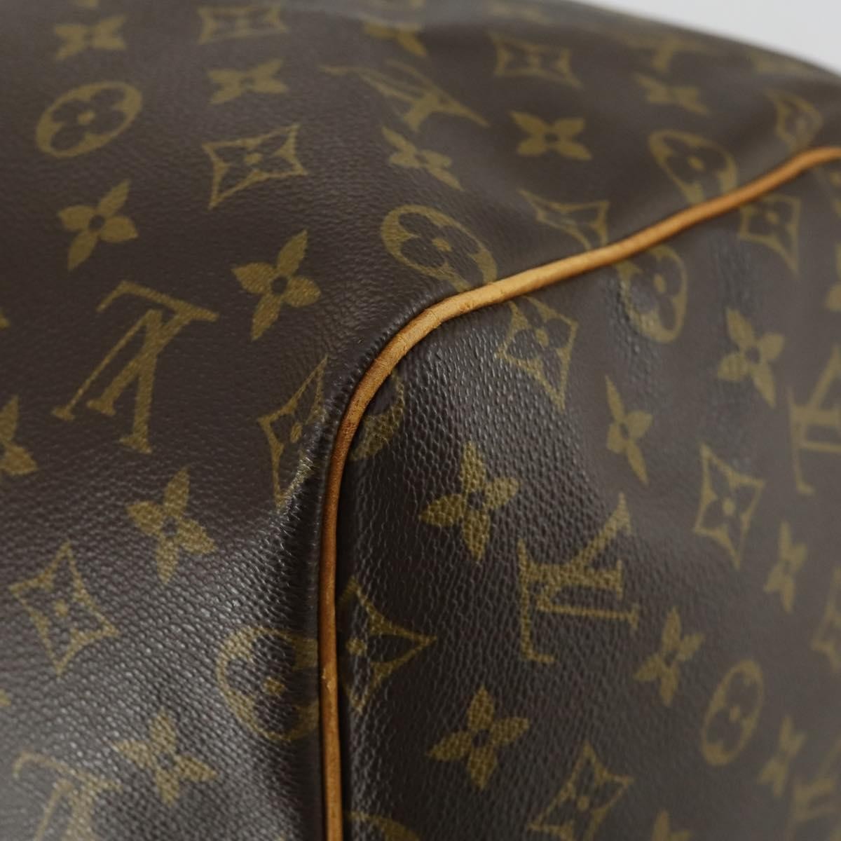 Louis Vuitton Keepall Bag Monogram Canvas Brown Canvas Travel Bag Bag (Pre-Owned)