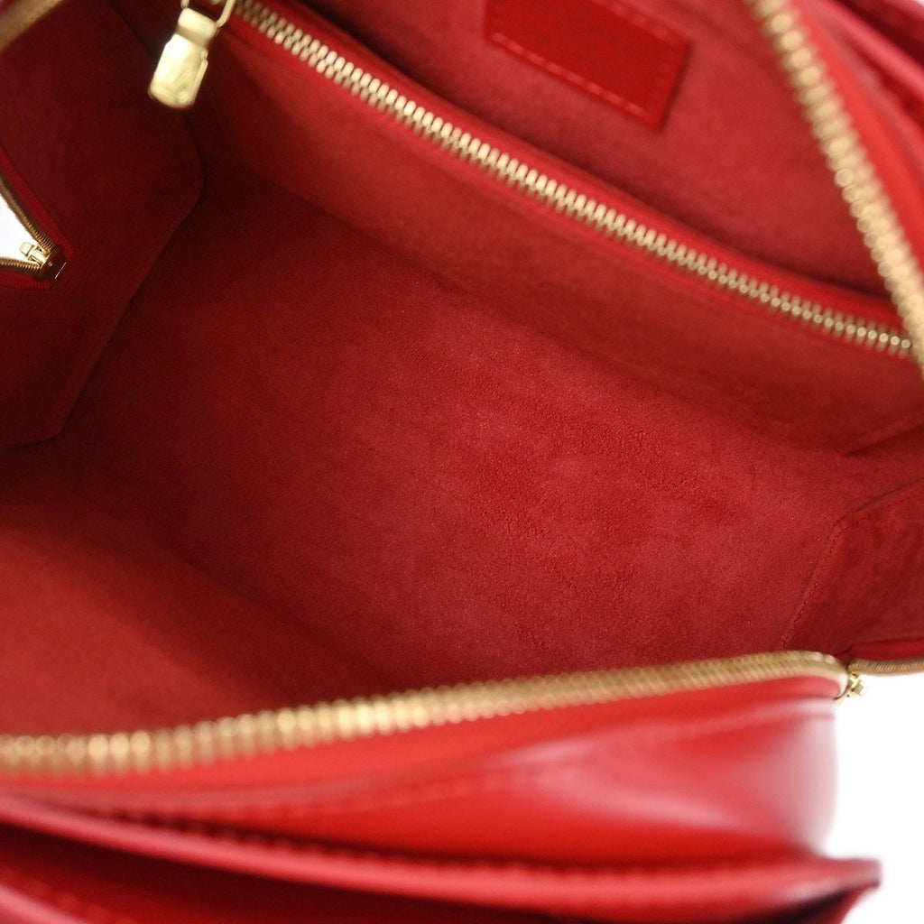 Louis Vuitton Pont Neuf Handbag Epi Leather Red Leather Handbag (Pre-Owned)