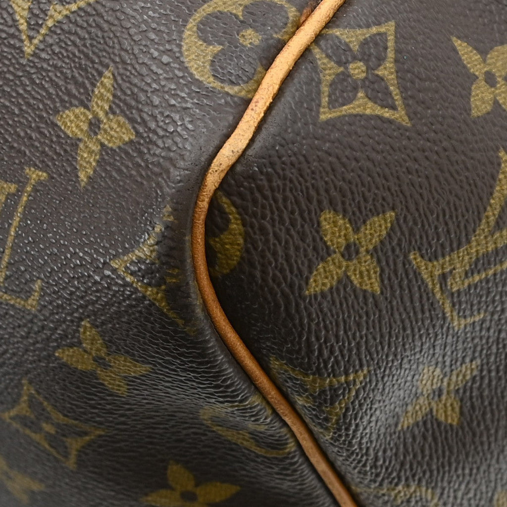 Louis Vuitton Keepall Bag Monogram Canvas Brown Canvas Travel Bag Bag (Pre-Owned)