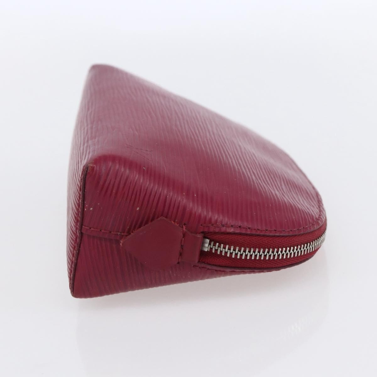 Louis Vuitton Cosmetic Pouch Epi Leather Burgundy Leather Clutche & Pouche Bag (Pre-Owned)