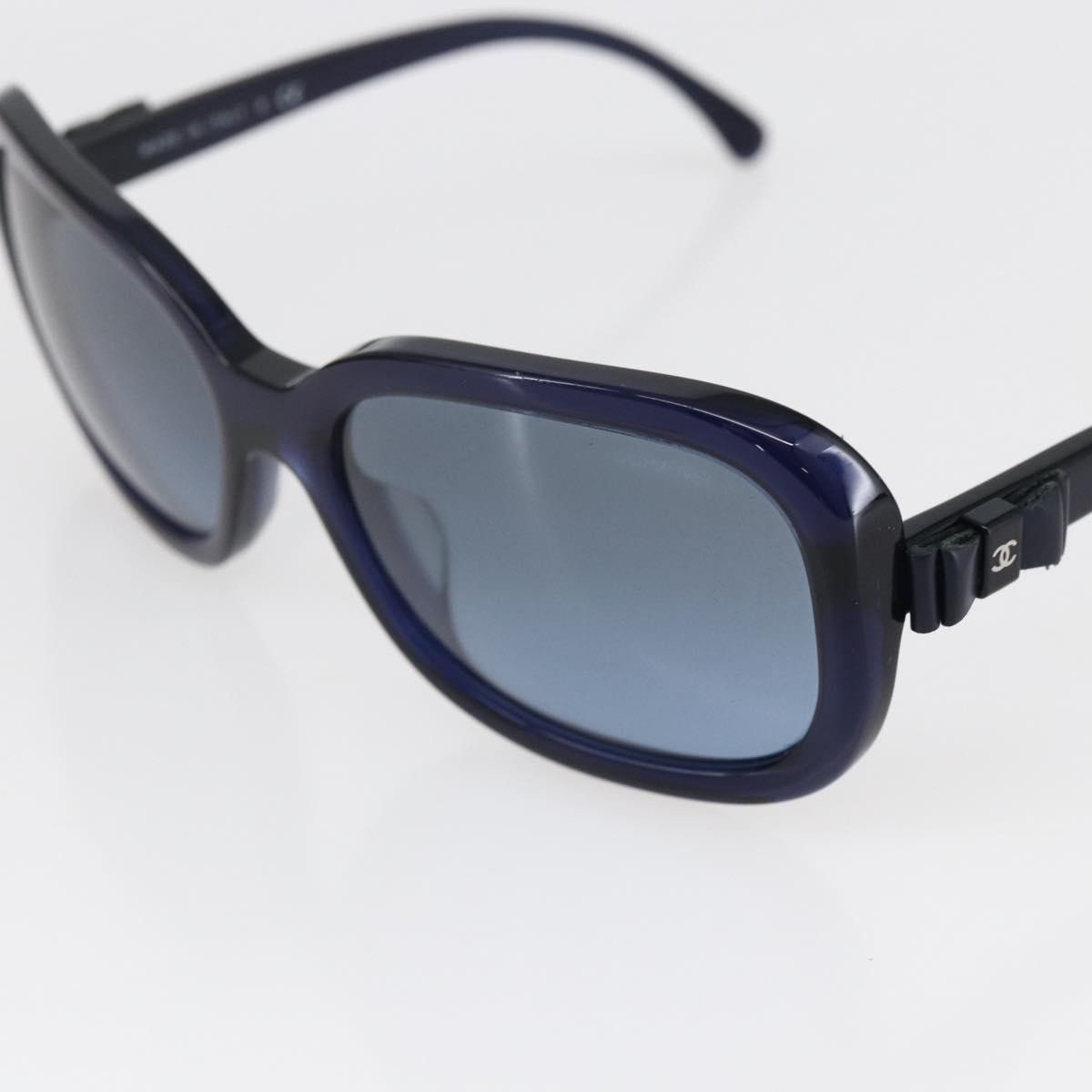 Chanel Logo Cc Sunglasses Plastic Blue Plastic Sunglasse Accessory (Pre-Owned)