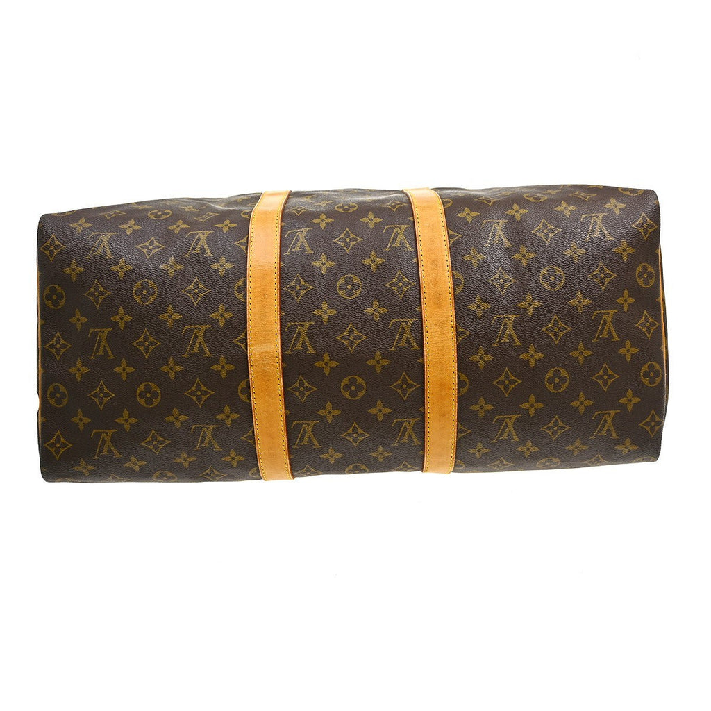 Louis Vuitton Keepall Bag Monogram Canvas Brown Canvas Travel Bag Bag (Pre-Owned)