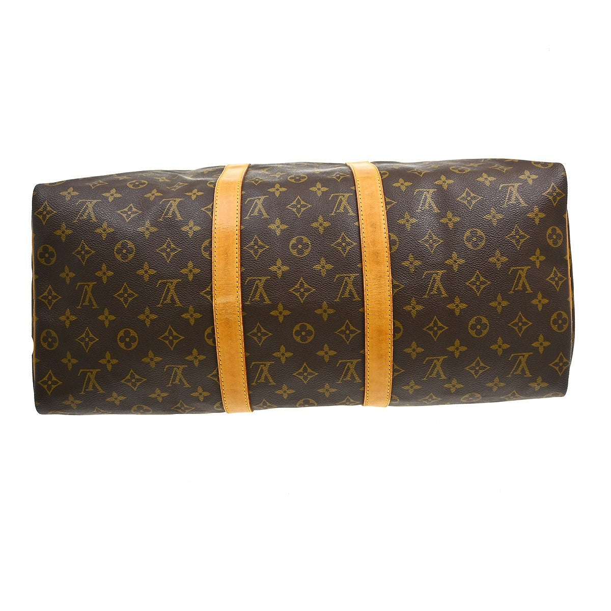 Louis Vuitton Keepall Bag Monogram Canvas Brown Canvas Travel Bag Bag (Pre-Owned)