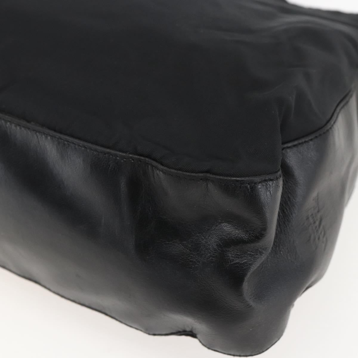 Prada Chain Shoulder Bag Tessuto Black Nylon Shoulder Bag Bag (Pre-Owned)