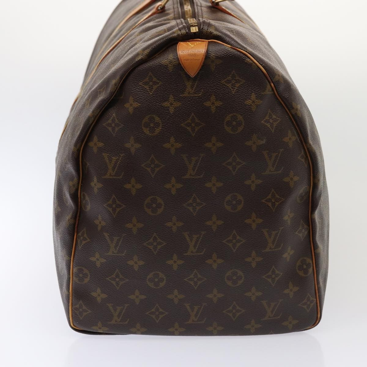 Louis Vuitton Keepall Bag Monogram Canvas Brown Canvas Travel Bag Bag (Pre-Owned)