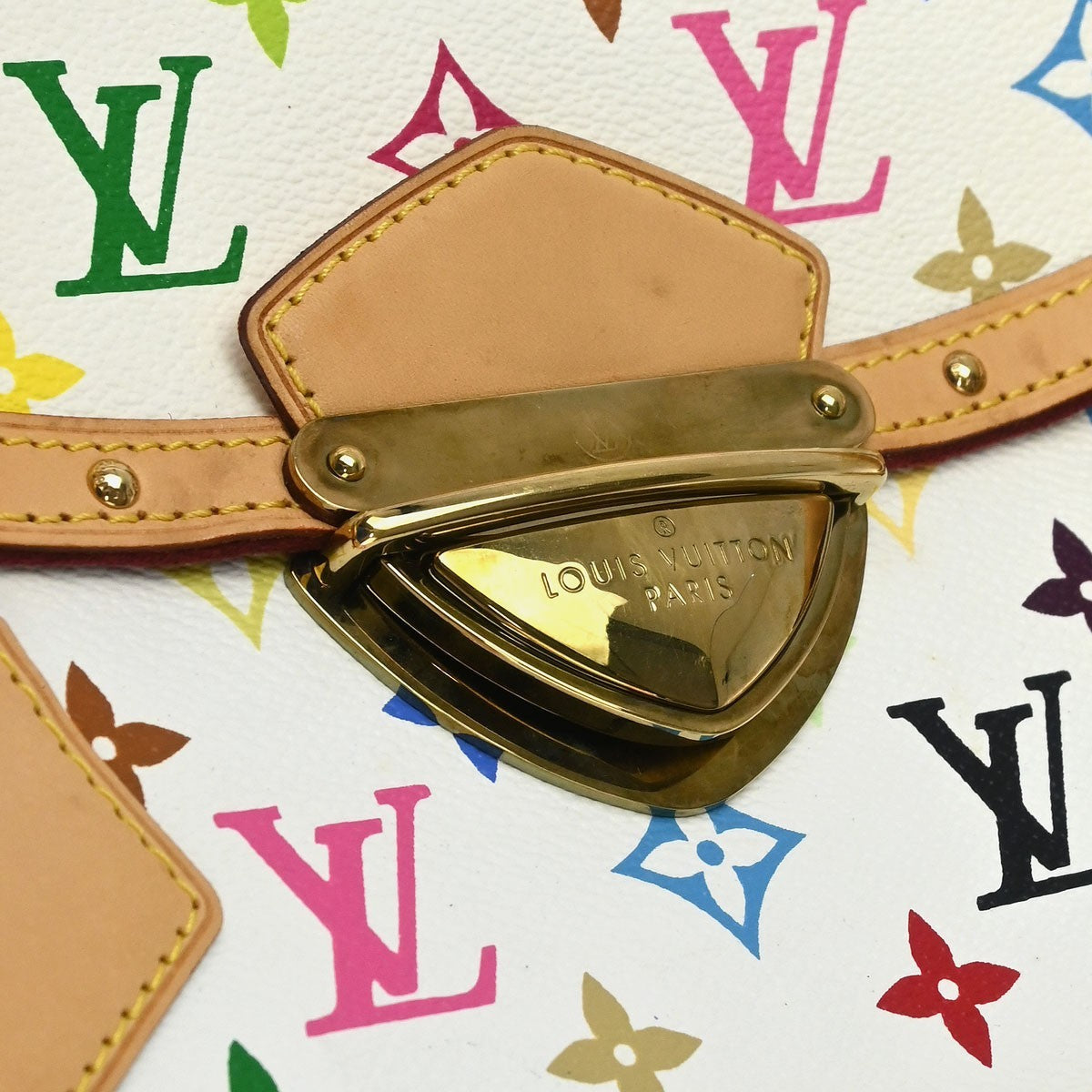 Louis Vuitton Beverly Handbag Monogram Multicolor Multicolour Canvas Handbag (Pre-Owned)