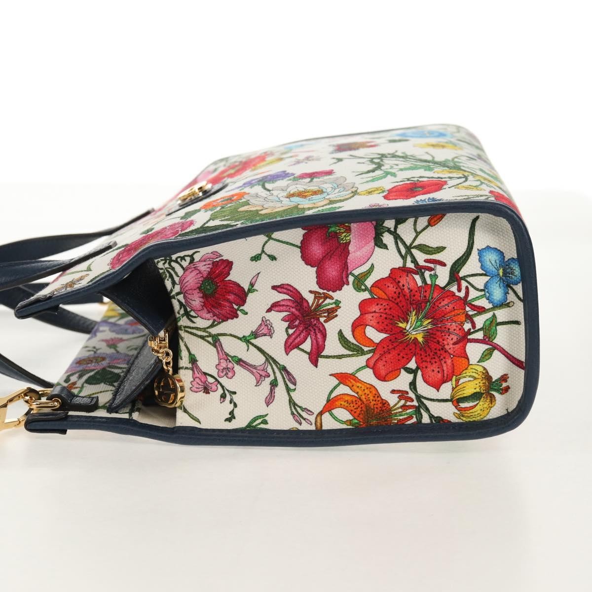 Gucci Flora Canvas Multicolour Canvas Tote Bag Bag (Pre-Owned)