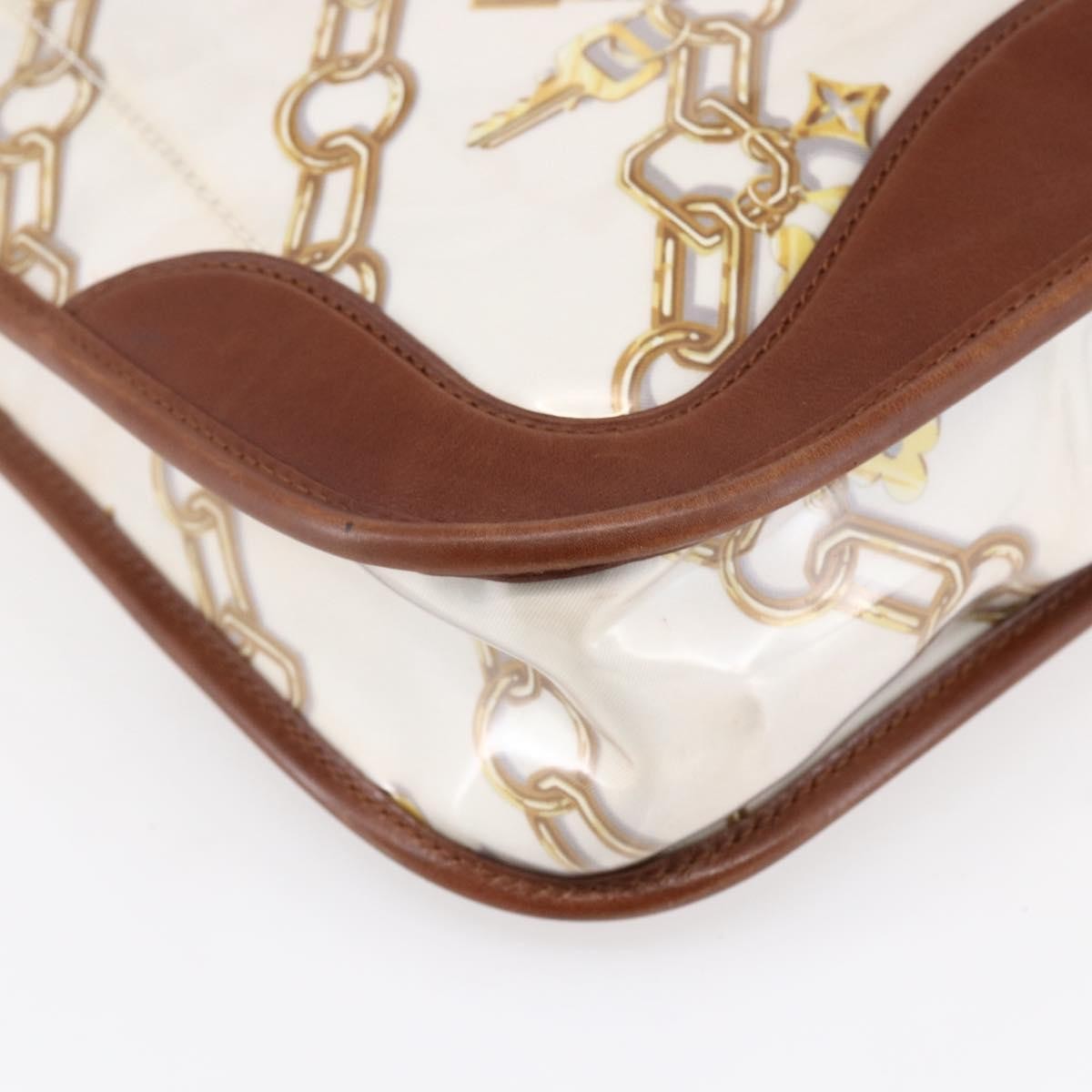Louis Vuitton Charms Musette Handbag Pvc Over Printed Silk White Plastic Shoulder Bag Bag (Pre-Owned)