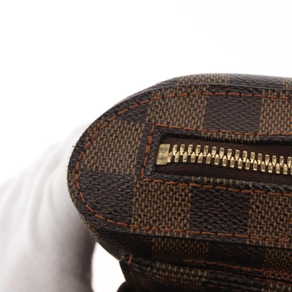 Louis Vuitton Geronimos Waist Bag Damier Brown Canvas Shoulder Bag Bag (Pre-Owned)