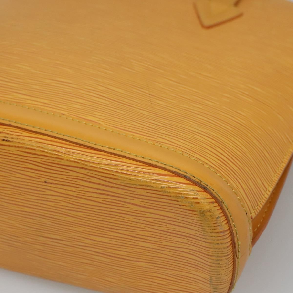 Louis Vuitton Lussac Handbag Epi Leather Yellow Leather Shoulder Bag Bag (Pre-Owned)
