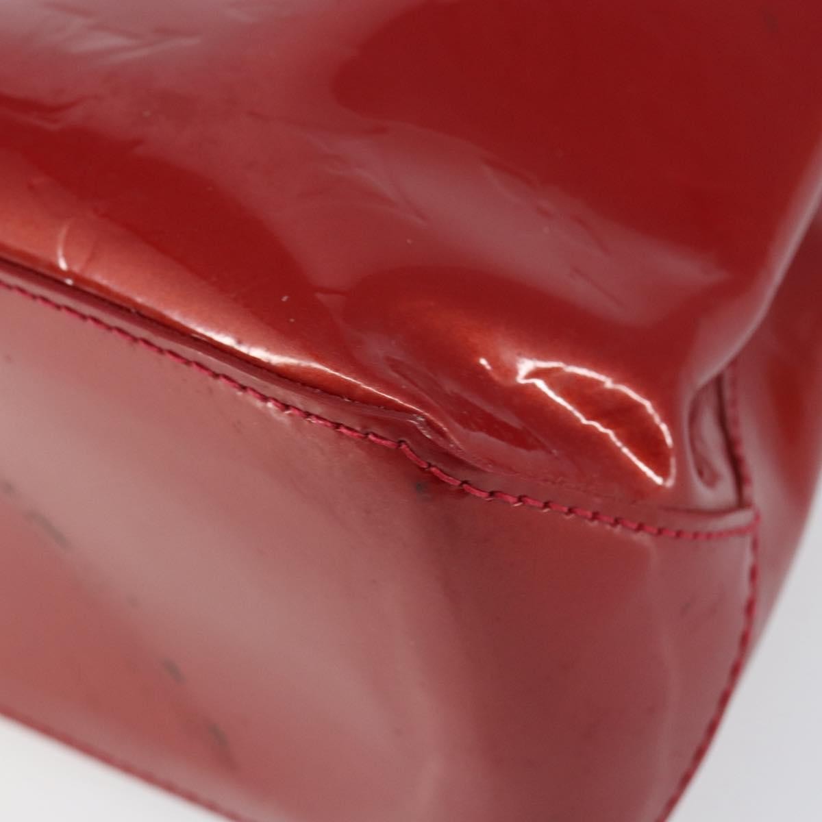 Louis Vuitton Wilshire Handbag Monogram Vernis Red Patent_Leather Handbag (Pre-Owned)