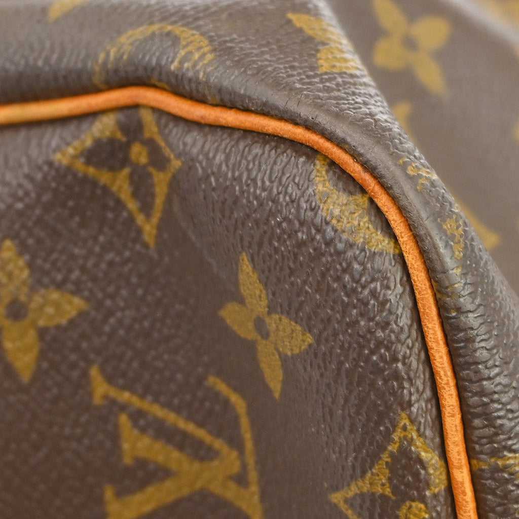 Louis Vuitton Keepall Bag Monogram Canvas Brown Canvas Travel Bag Bag (Pre-Owned)