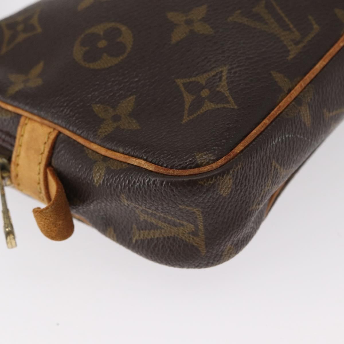 Louis Vuitton Pochette Marly Bandouliere Bag Monogram Canvas Brown Canvas Clutche & Pouche Bag (Pre-Owned)