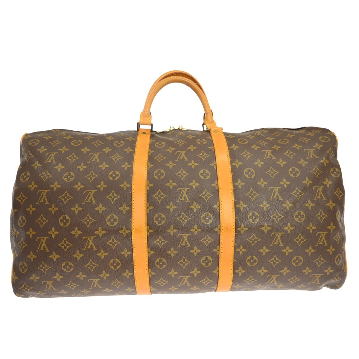 Louis Vuitton Keepall Bandouliere Bag Monogram Canvas Brown Canvas Travel Bag Bag (Pre-Owned)