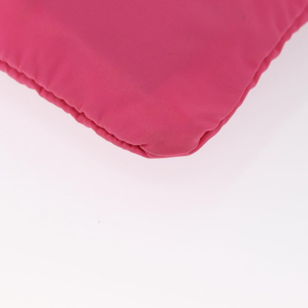 Prada Front Pocket Messenger Bag Re-Nylon With Saffiano Leather Pink Nylon Shoulder Bag Bag (Pre-Owned)