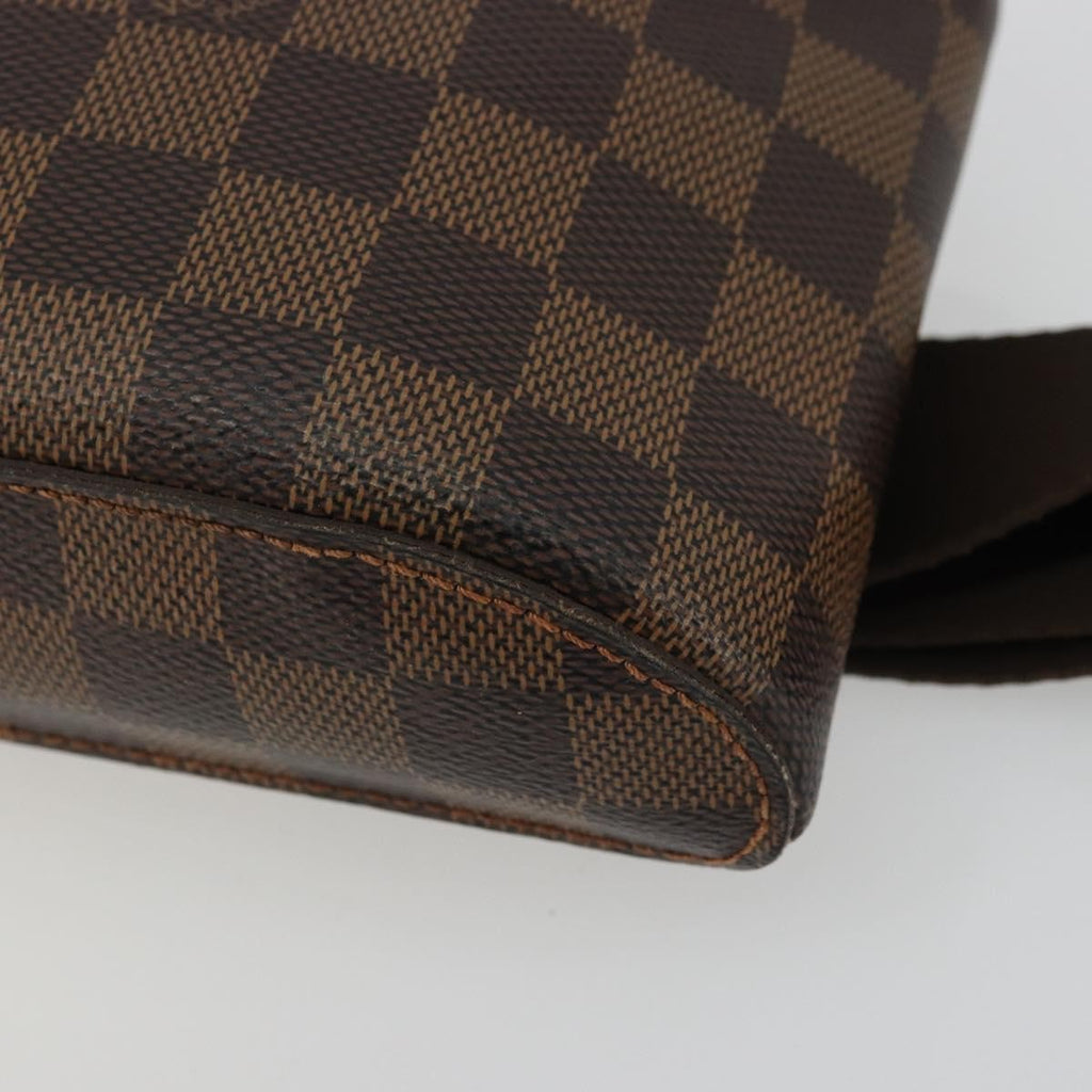 Louis Vuitton Geronimos Waist Bag Damier Brown Canvas Shoulder Bag Bag (Pre-Owned)