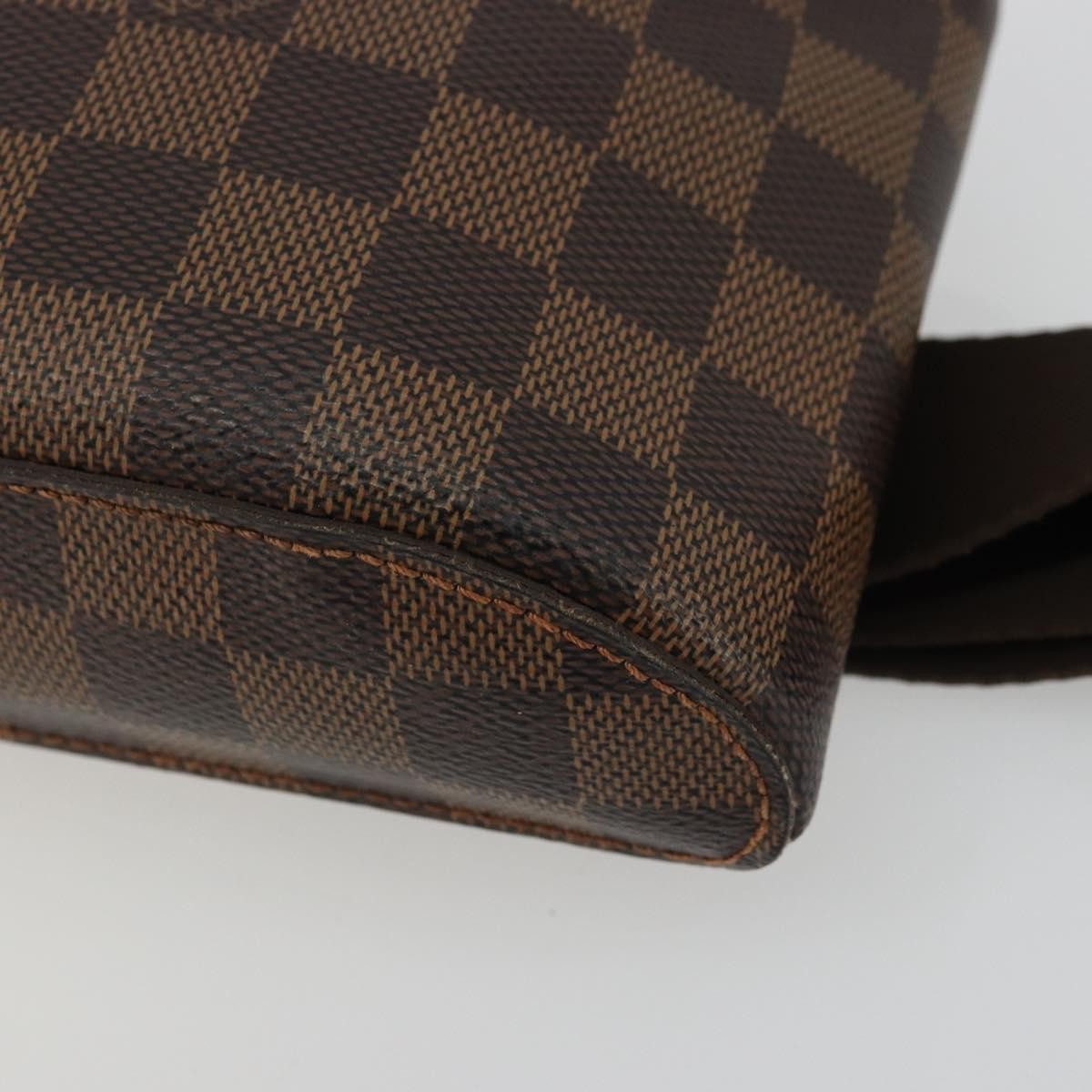 Louis Vuitton Geronimos Waist Bag Damier Brown Canvas Shoulder Bag Bag (Pre-Owned)