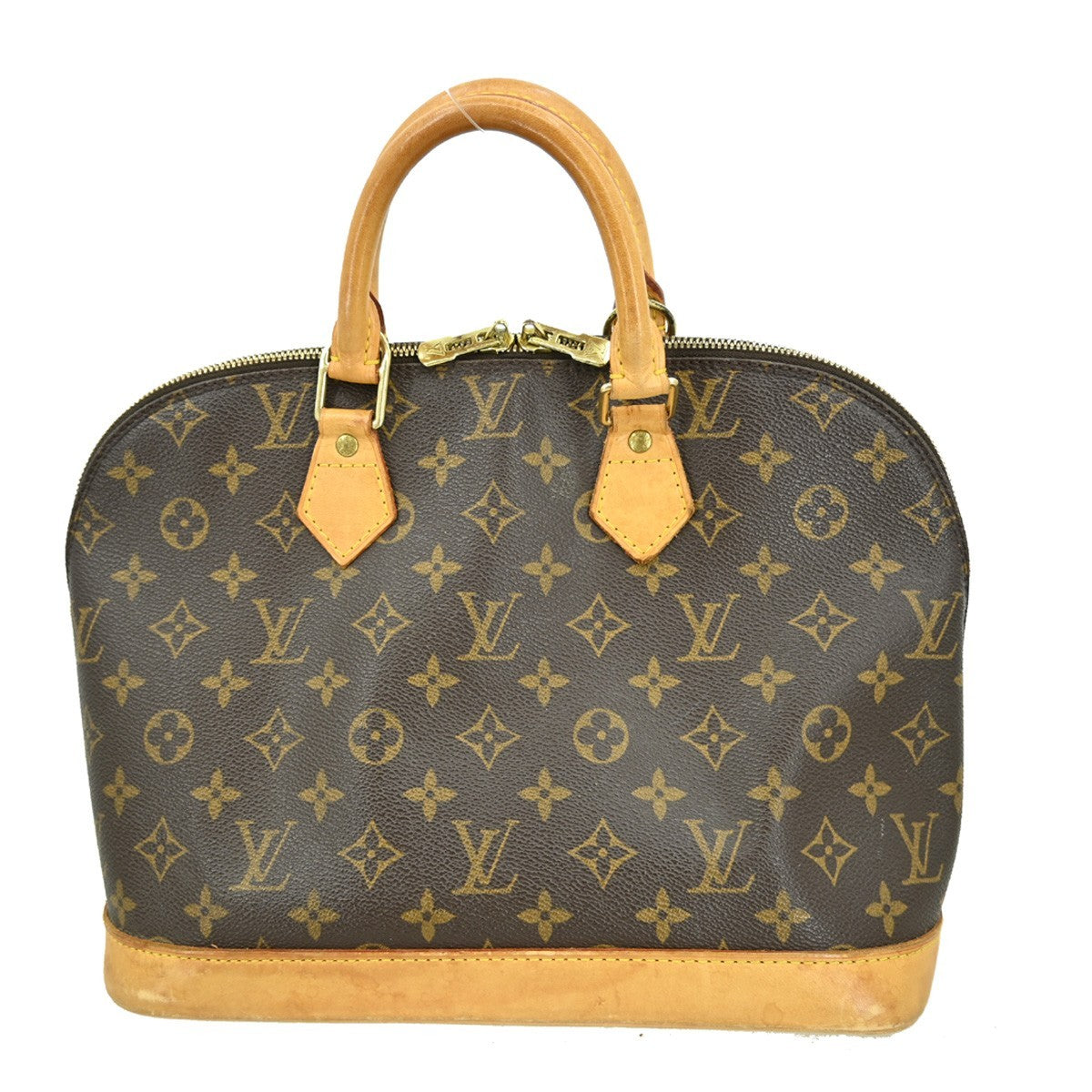 Louis Vuitton Alma Handbag Monogram Canvas Brown Canvas Handbag (Pre-Owned)
