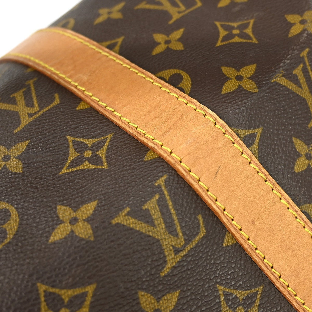 Louis Vuitton Keepall Bag Monogram Canvas Brown Canvas Travel Bag Bag (Pre-Owned)
