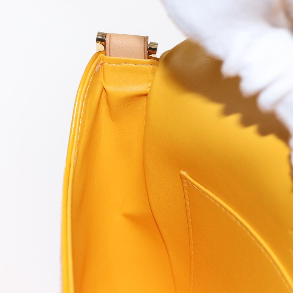 Louis Vuitton Thompson Street Handbag Monogram Vernis Yellow Patent_Leather Shoulder Bag Bag (Pre-Owned)