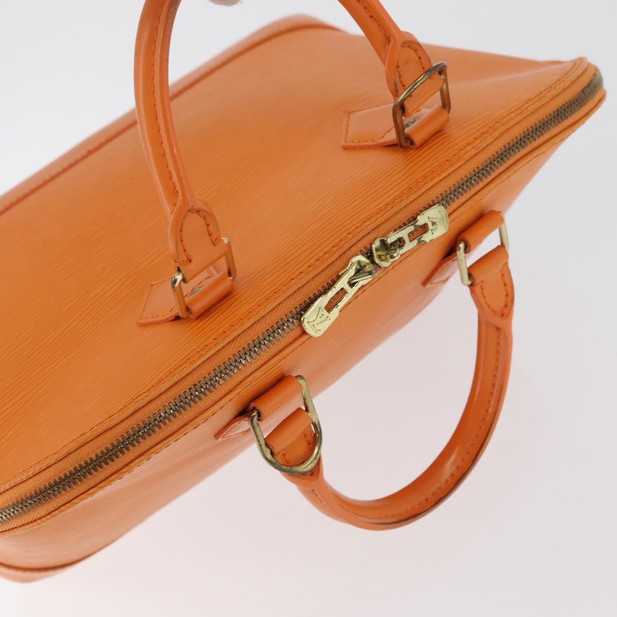Louis Vuitton Alma Handbag Epi Leather Orange Leather Handbag (Pre-Owned)