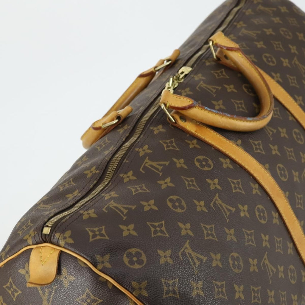 Louis Vuitton Keepall Bag Monogram Canvas Brown Canvas Travel Bag Bag (Pre-Owned)
