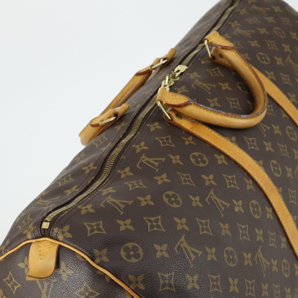Louis Vuitton Keepall Bag Monogram Canvas Brown Canvas Travel Bag Bag (Pre-Owned)