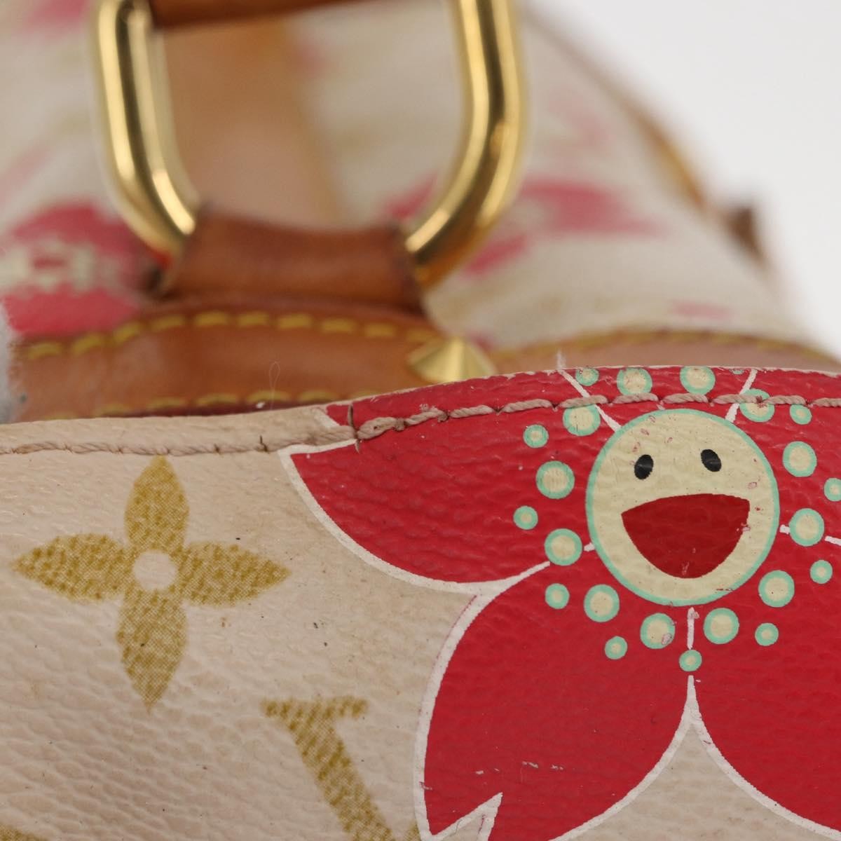 Louis Vuitton Retro Bag Limited Edition Cherry Blossom Monogram White Canvas Handbag (Pre-Owned)