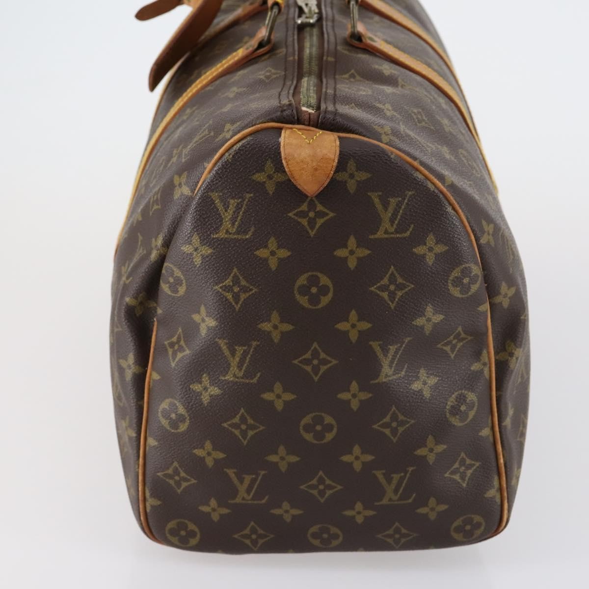 Louis Vuitton Keepall Bag Monogram Canvas Brown Canvas Travel Bag Bag (Pre-Owned)